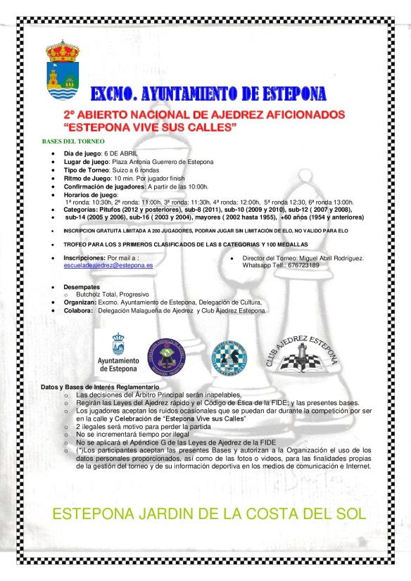 BASES ABIERTO NACIONAL ESTEPONA VIVE SUS CALLES 2019 nuevo