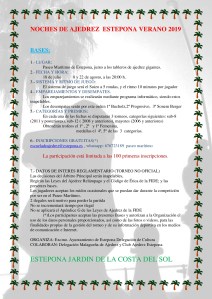 BASES NOCHES DE AJEDREZ 2019